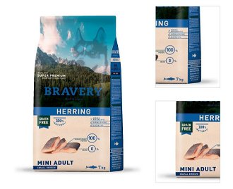 BRAVERY dog ADULT  MINI  herring  - 7kg 3