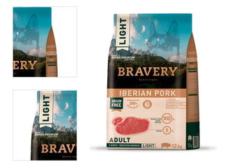 Bravery Dog Large/Medium Adult Light Pork - 4kg 4