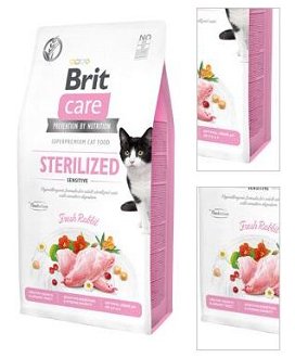 BRIT CARE cat GF  STERILISED sensitive - 2kg 3