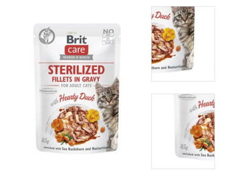 Brit Care cat kaps. steril. filet v omáčke kačka 85g 3