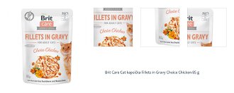Brit Care Cat kapsička Fillets in Gravy Choice Chicken 85 g 1