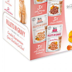 Brit Care Cat kapsička Multipack Flavour box Fillet in Gravy (4x3 ks) 12x85 g 8