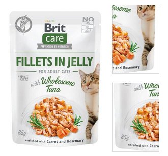 Brit Care Cat kapsičky, filety v želé s tuniakom 85 g 3