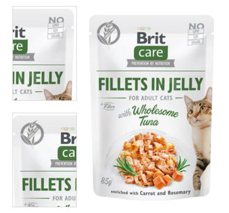 Brit Care Cat kapsičky, filety v želé s tuniakom 85 g 4