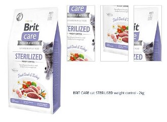 BRIT CARE cat STERILISED weight control - 2kg 1
