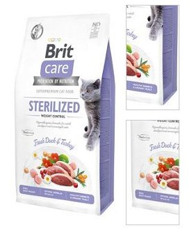 BRIT CARE cat STERILISED weight control - 7kg 3