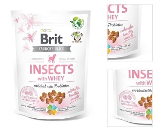 Brit Care chrumkavý snack pre šteniatka hmyzí s probiotikami 200 g 3