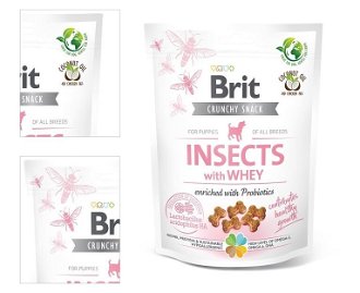 Brit Care chrumkavý snack pre šteniatka hmyzí s probiotikami 200 g 4