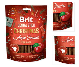 Brit Care dog Christmas DENTAL snack 250 g jablková štrúdľa 3