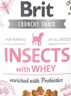 Brit Care Dog Crunchy Cracker. Funkčné pamlsky s hmyzom a syrovátkou. Obohatené o probiotiká. - 200g 5