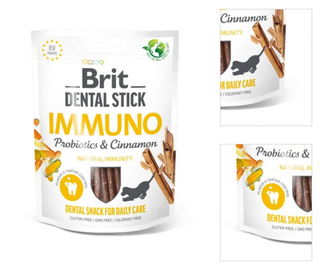 Brit Care dog dental stick imunita, probiotiká a škorica 7 ks 3