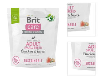 Brit Care Dog granuly Sustainable Adult Small Breed 1kg 3