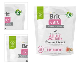 Brit Care Dog granuly Sustainable Adult Small Breed 1kg 4