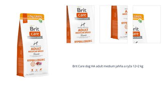 Brit Care dog HA adult medium jahňa a ryža 12+2 kg 1