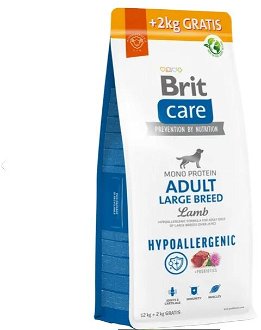 Brit Care Dog Hypoallergenic Adult Large Breed, - 12kg + 2kg GRATIS