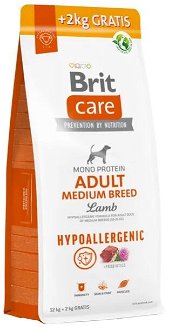 Brit Care Dog Hypoallergenic Adult Medium Breed - 12kg + 2kg GRATIS