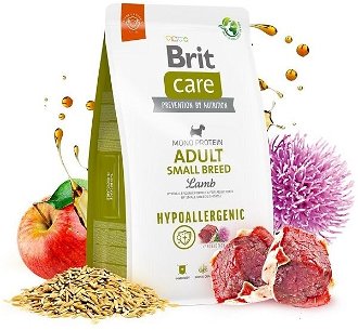 BRIT CARE dog  hypoallergenic    ADULT   SMALL - 3kg - 3kg
