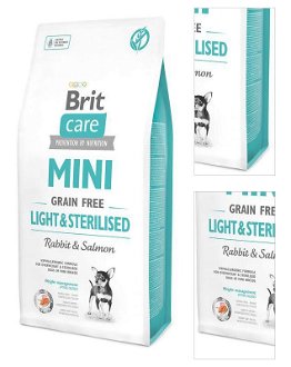 BRIT Care dog MINI GF LIGHT/sterilised - 2kg 3