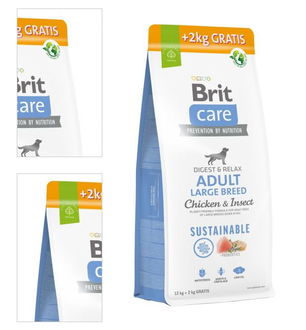 Brit Care dog Sust. adult large hmyz a kura 12+2 kg 4