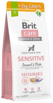 Brit Care Dog Sustainable Sensitive  - 12kg + 2kg GRATIS