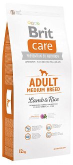 Brit Care granuly Adult Medium Breed jahňa a ryža 12 kg 2