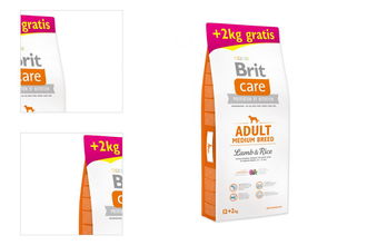 Brit Care granuly Adult Medium Breed jahňa ryža 12+2kg 4