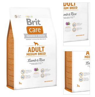 Brit Care granuly Adult Medium Breed jahňa ryža 3 kg 3