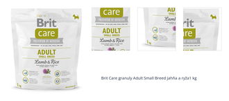 Brit Care granuly Adult Small Breed jahňa a ryža1 kg 1