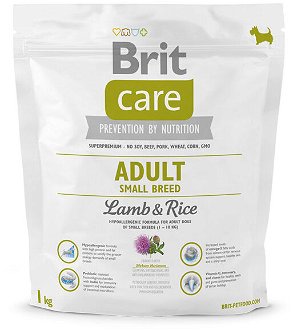 Brit Care granuly Adult Small Breed jahňa a ryža1 kg