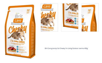 Brit Care granuly Cat Cheeky I'm Living Outdoor zverina 400g 1