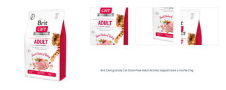 Brit Care granuly Cat Grain-Free Adult Activity Support kura a morka 2 kg 1