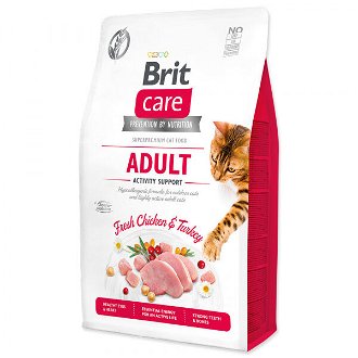 Brit Care granuly Cat Grain-Free Adult Activity Support kura a morka 2 kg