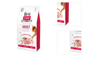 Brit Care granuly Cat Grain-Free Adult Activity Support kura a morka 7 kg 3