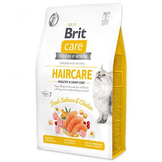 Brit Care granuly Cat Grain-Free Haircare Healthy & Shiny  Coat losos a kura 2 kg