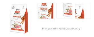 Brit Care granuly Cat Grain-Free Indoor Anti-stress kura 0,4 kg 1