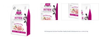 Brit Care granuly Cat Grain-Free Kitten Healthy Growth & Development kura a morka 0,4 kg 1