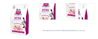 Brit Care granuly Cat Grain-Free Kitten Healthy Growth & Development kura a morka 2 kg 1