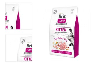 Brit Care granuly Cat Grain-Free Kitten Healthy Growth & Development kura a morka 2 kg 4