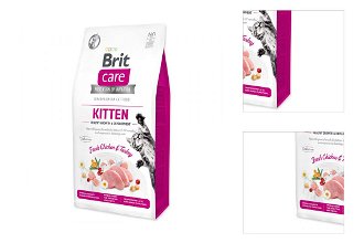 Brit Care granuly Cat Grain-Free Kitten Healthy Growth & Development kura a morka 7 kg 3