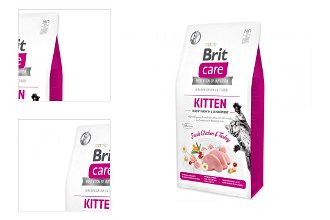 Brit Care granuly Cat Grain-Free Kitten Healthy Growth & Development kura a morka 7 kg 4