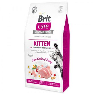 Brit Care granuly Cat Grain-Free Kitten Healthy Growth & Development kura a morka 7 kg 2