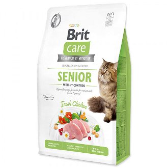 Brit Care granuly Cat Grain-Free Senior Weight Control kura 2 kg