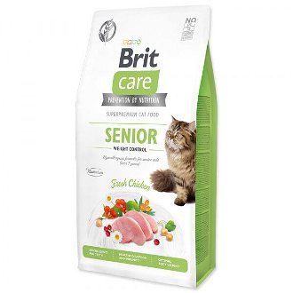 Brit Care granuly Cat Grain-Free Senior Weight Control kura 7 kg 2