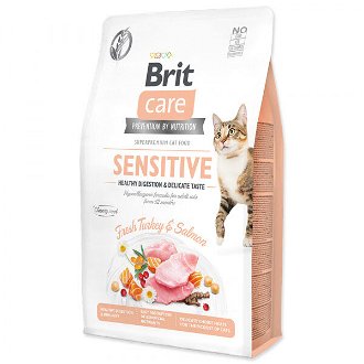 Brit Care granuly Cat Grain-Free Sensitive Healthy Digestion & Delicate Taste morka a losos 2 kg