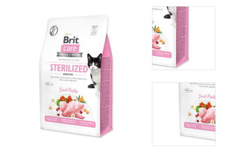 Brit Care granuly Cat Grain-Free Sterilized Sensitive králik 0,4 kg 3