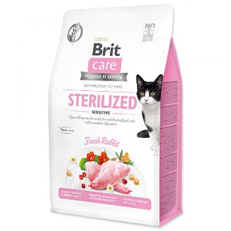 Brit Care granuly Cat Grain-Free Sterilized Sensitive králik 0,4 kg
