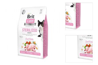 Brit Care granuly Cat Grain-Free Sterilized Sensitive králik 2 kg 3