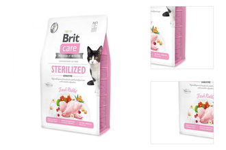 Brit Care granuly Cat Grain-Free Sterilized Sensitive králik 2 kg 3