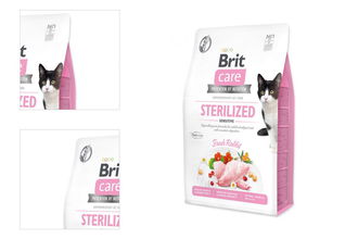 Brit Care granuly Cat Grain-Free Sterilized Sensitive králik 2 kg 4