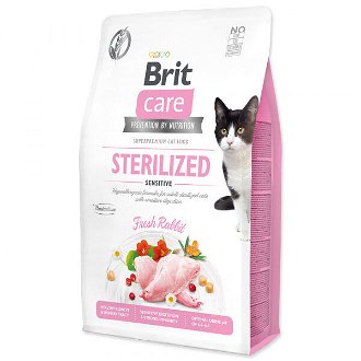 Brit Care granuly Cat Grain-Free Sterilized Sensitive králik 2 kg 2